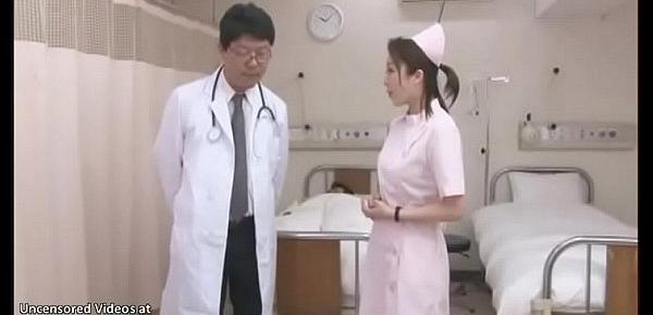  Japanese sweet nurse gets fucked in front of her patient